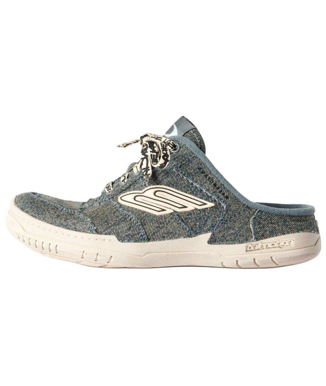 BALENCIAGA Синие мюли, фото 2