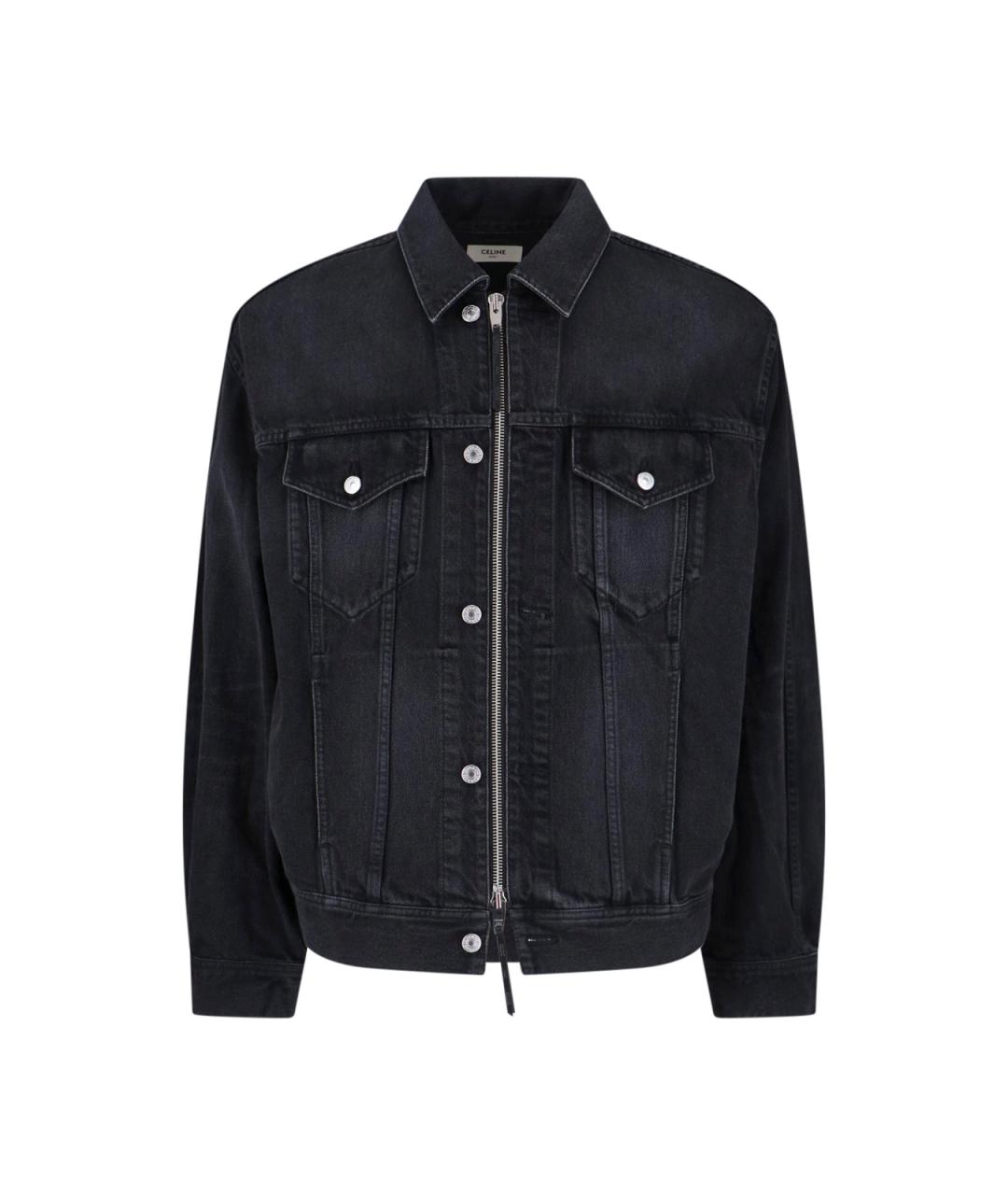 CELINE Черная хлопковая куртка, фото 1