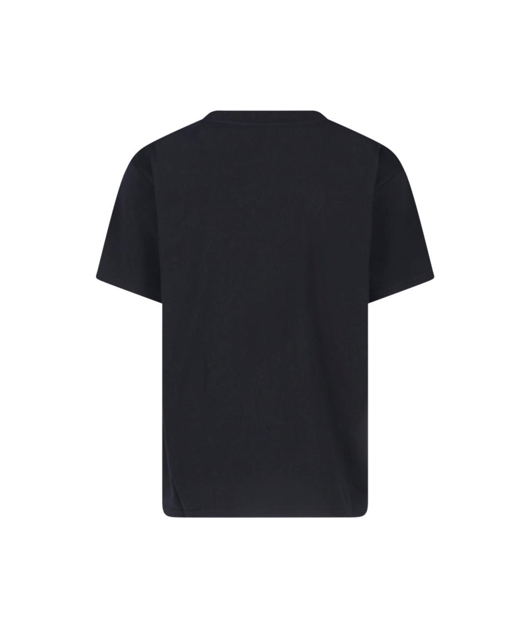 CELINE Черная хлопковая футболка, фото 2