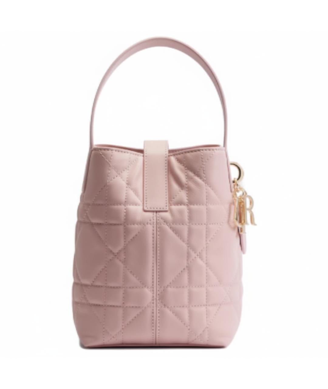 CHRISTIAN DIOR Розовая кожаная сумка через плечо, фото 3