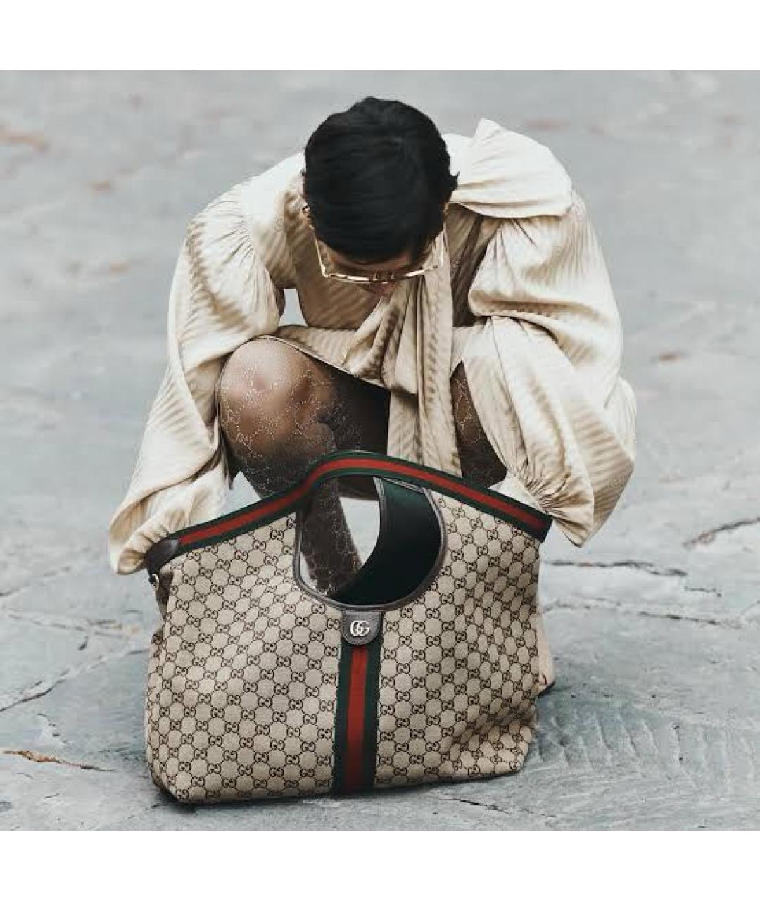 GUCCI Коричневая сумка тоут, фото 8