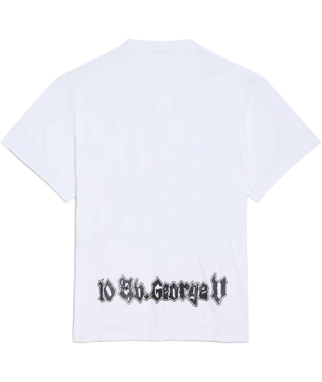 BALENCIAGA Белая футболка, фото 2