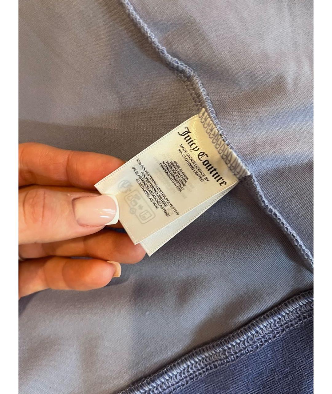 JUICY COUTURE Синий велюровый спортивные костюмы, фото 5