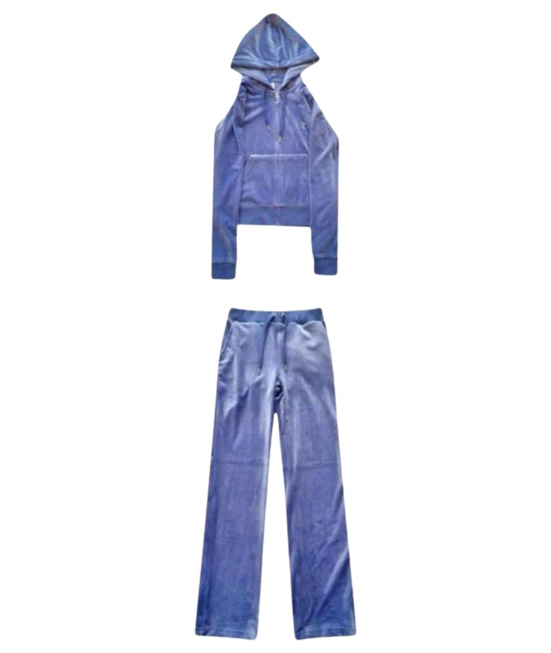 JUICY COUTURE Синий велюровый спортивные костюмы, фото 1