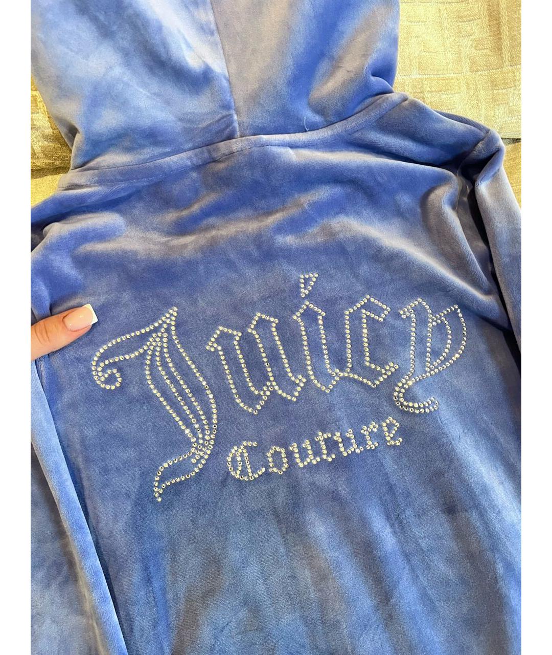 JUICY COUTURE Синий велюровый спортивные костюмы, фото 6