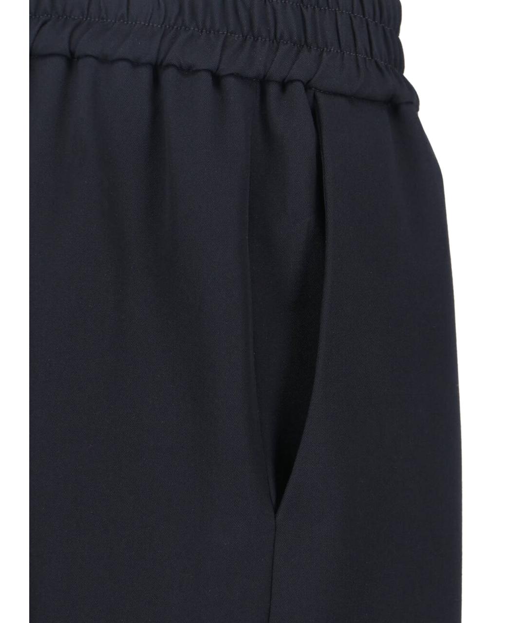 CELINE Черные шерстяные прямые брюки, фото 4