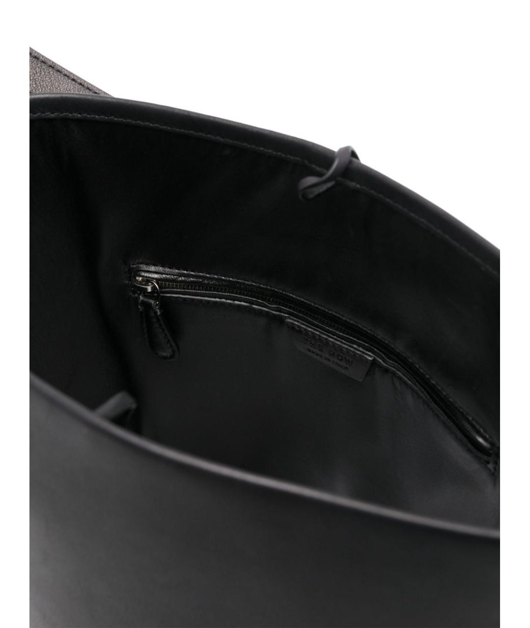 THE ROW Черная кожаная сумка тоут, фото 2