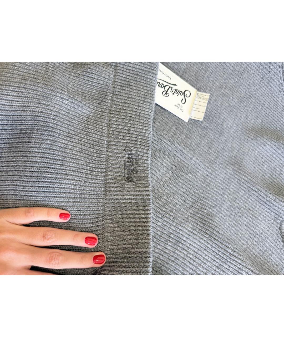 MC2 SAINT BARTH Серый шерстяной костюм с юбками, фото 6