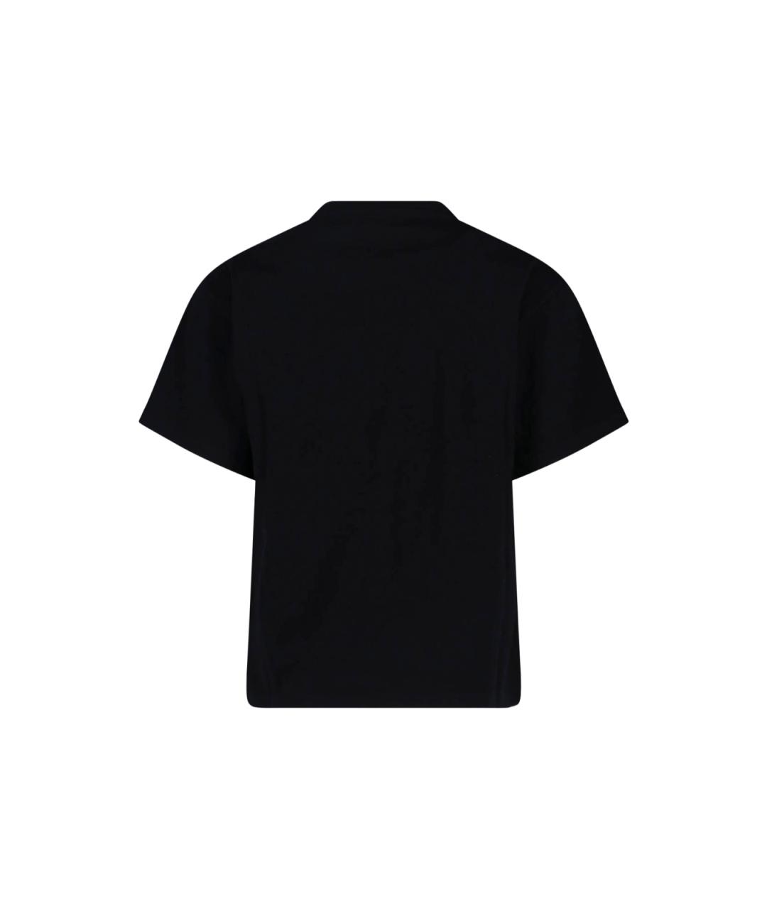 CELINE Черная хлопковая футболка, фото 2