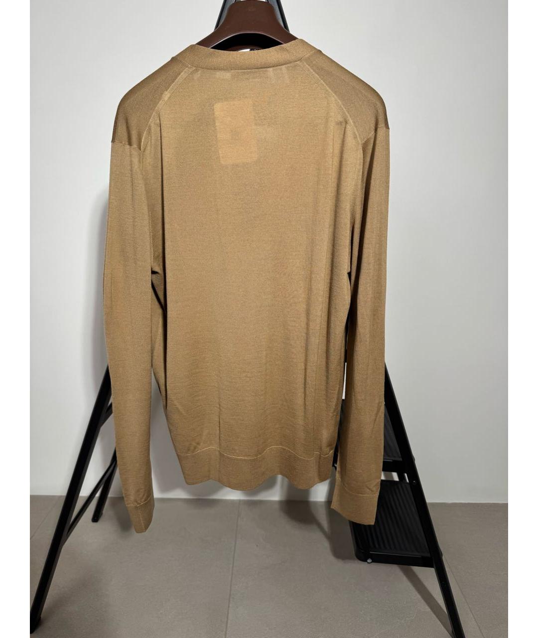 PRADA Бежевый шерстяной кардиган, фото 3