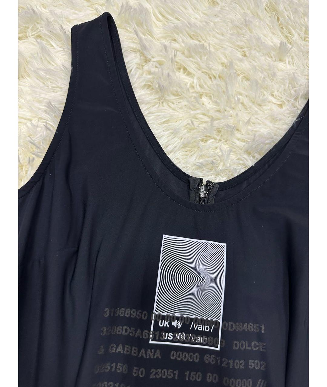 DOLCE&GABBANA Черное повседневное платье, фото 5
