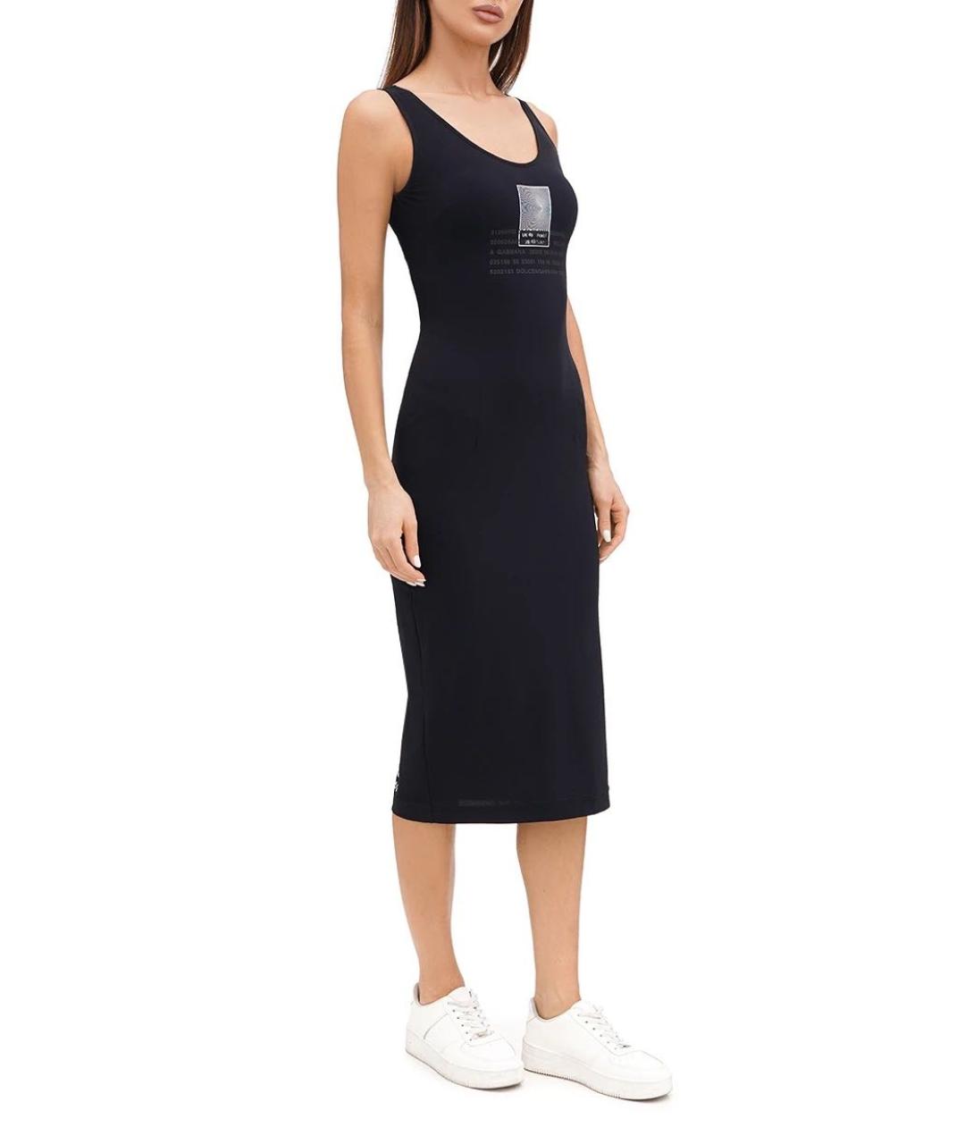 DOLCE&GABBANA Черное повседневное платье, фото 2