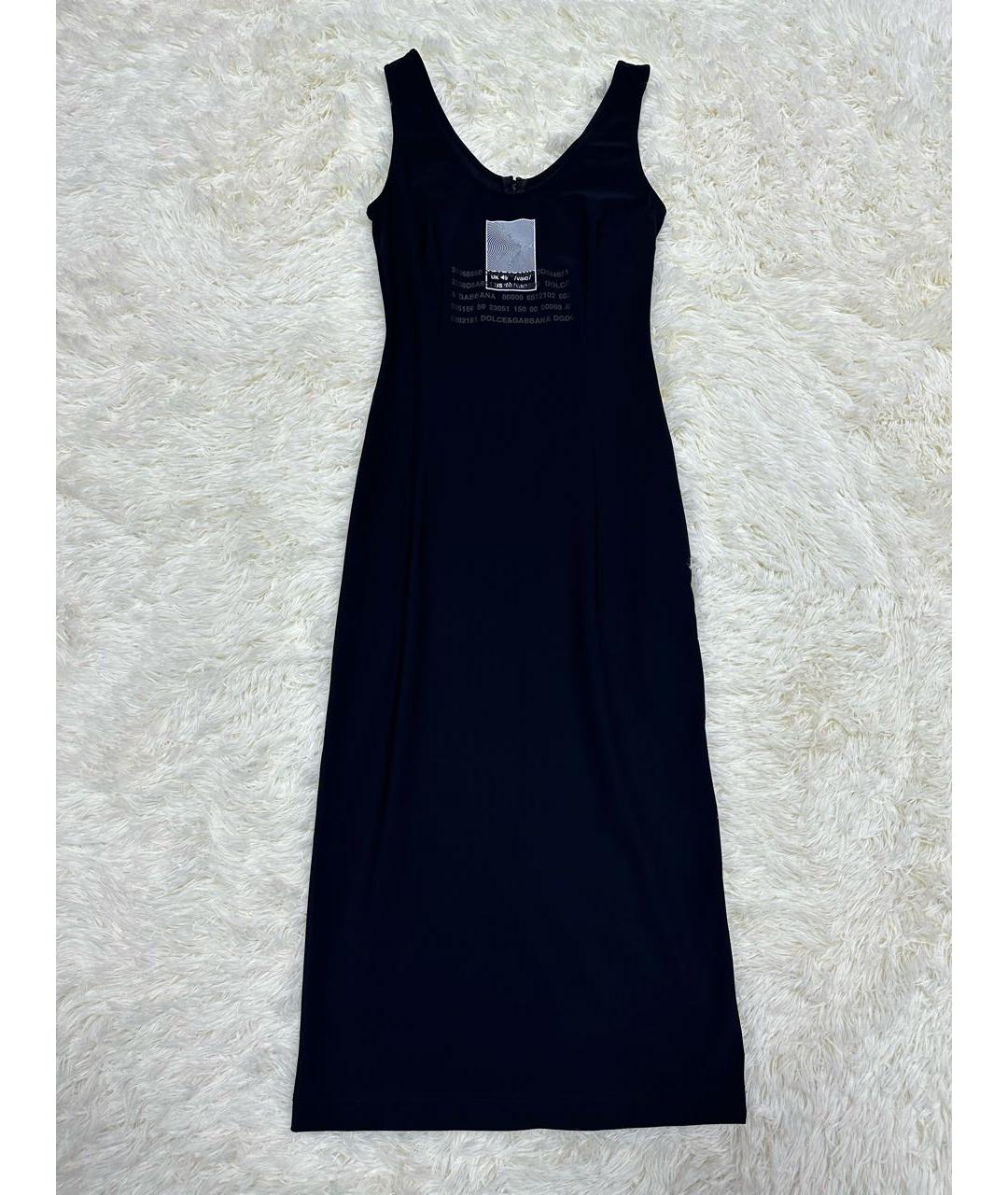 DOLCE&GABBANA Черное повседневное платье, фото 3