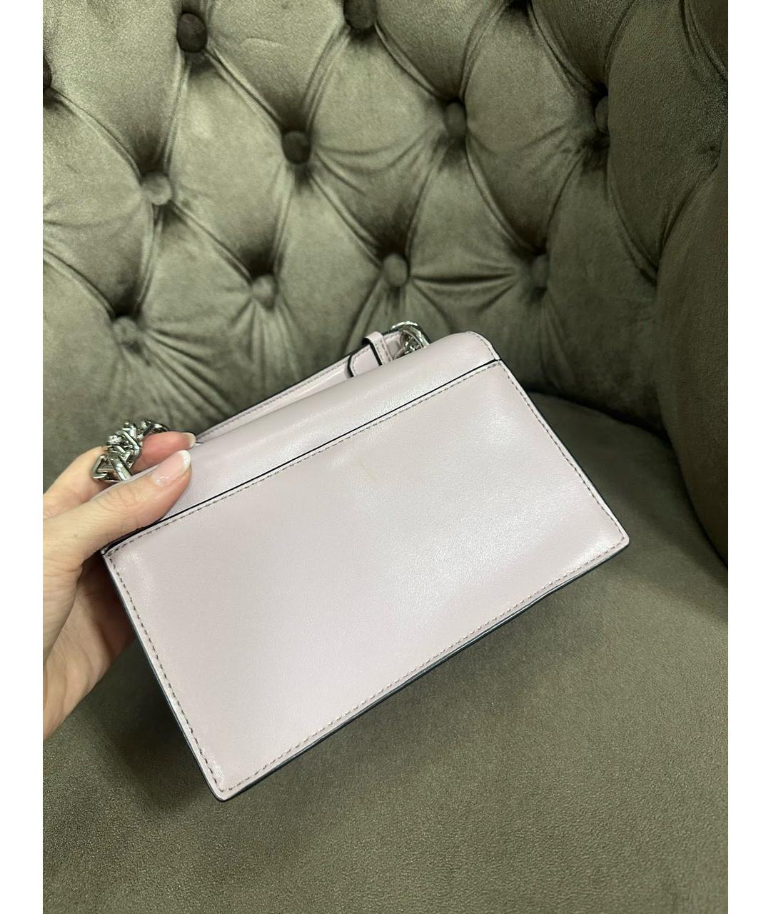 KARL LAGERFELD Розовая кожаная сумка через плечо, фото 7