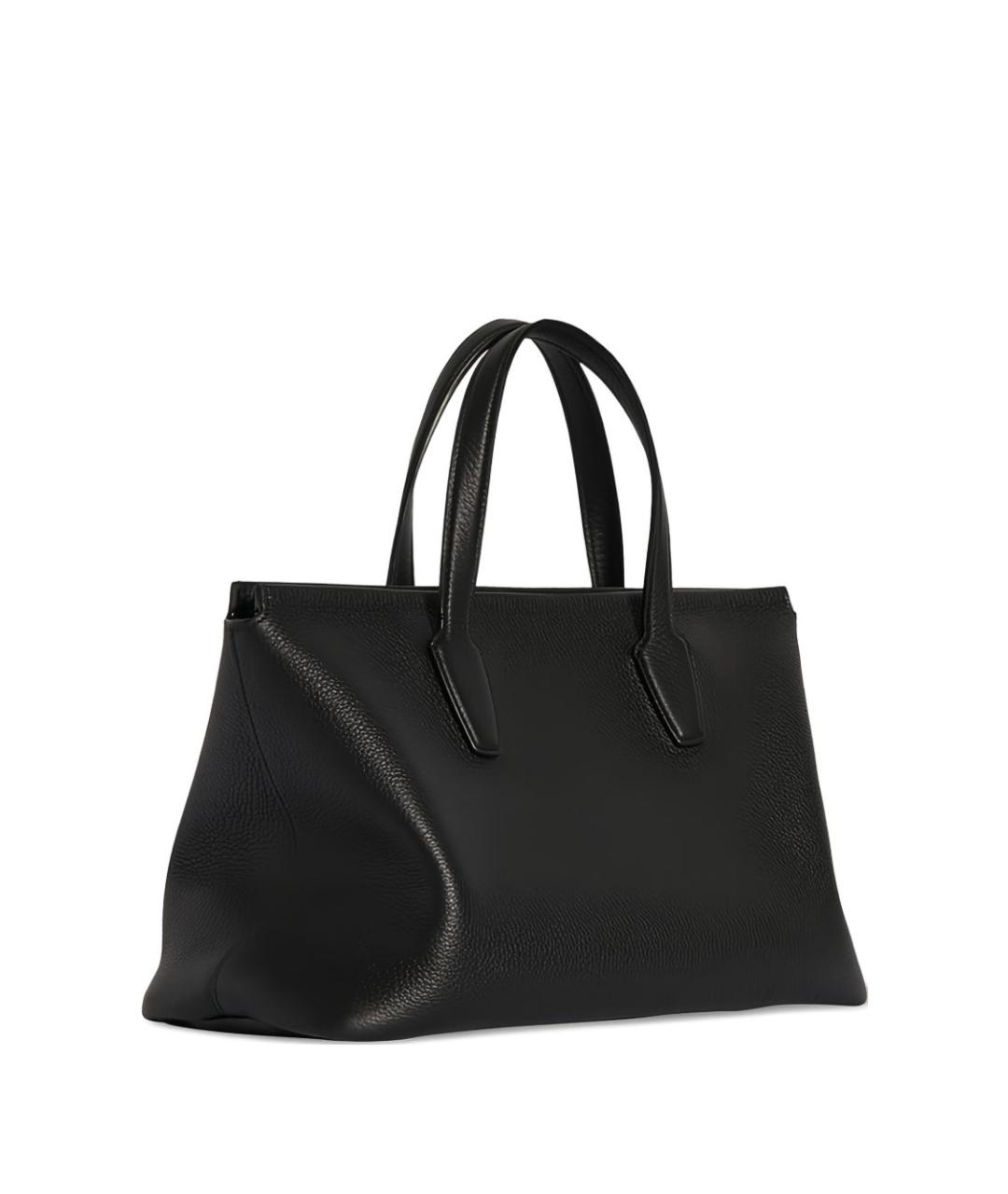 THE ROW Черная кожаная сумка тоут, фото 2