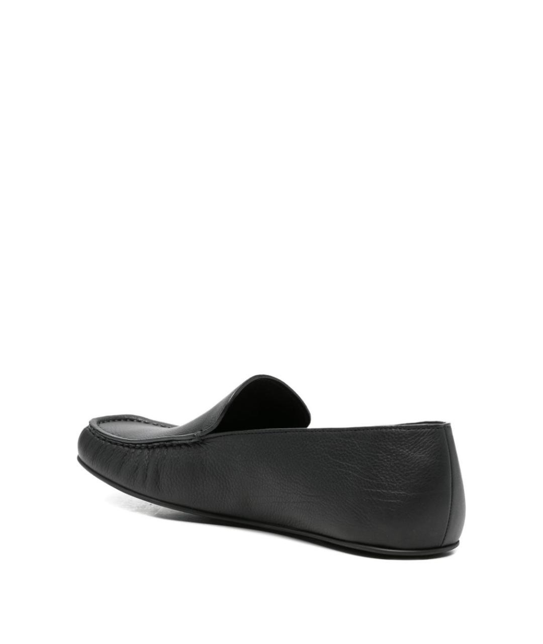 THE ROW Черные кожаные мокасины, фото 2