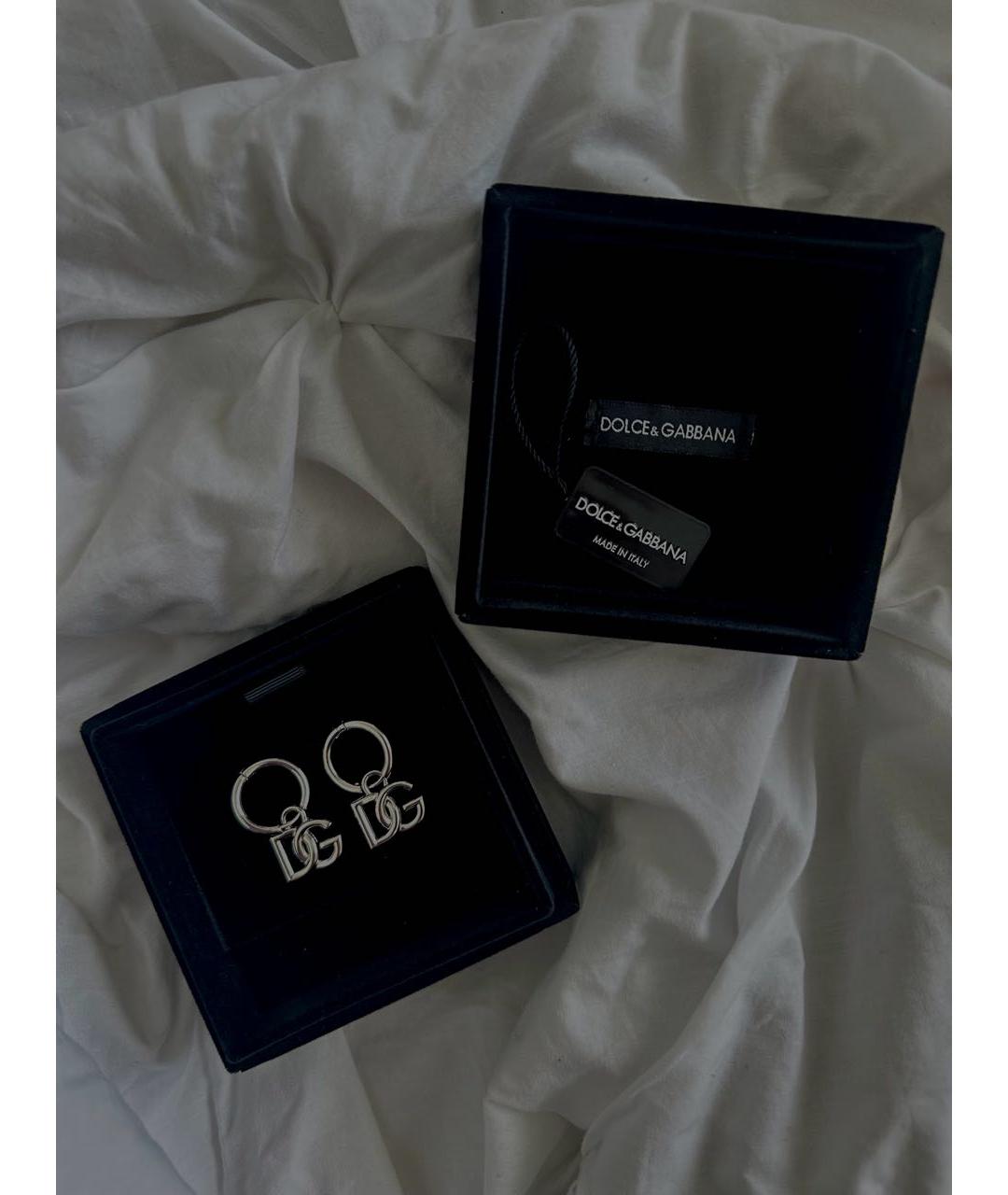 DOLCE&GABBANA Серебряные латунные серьги, фото 3