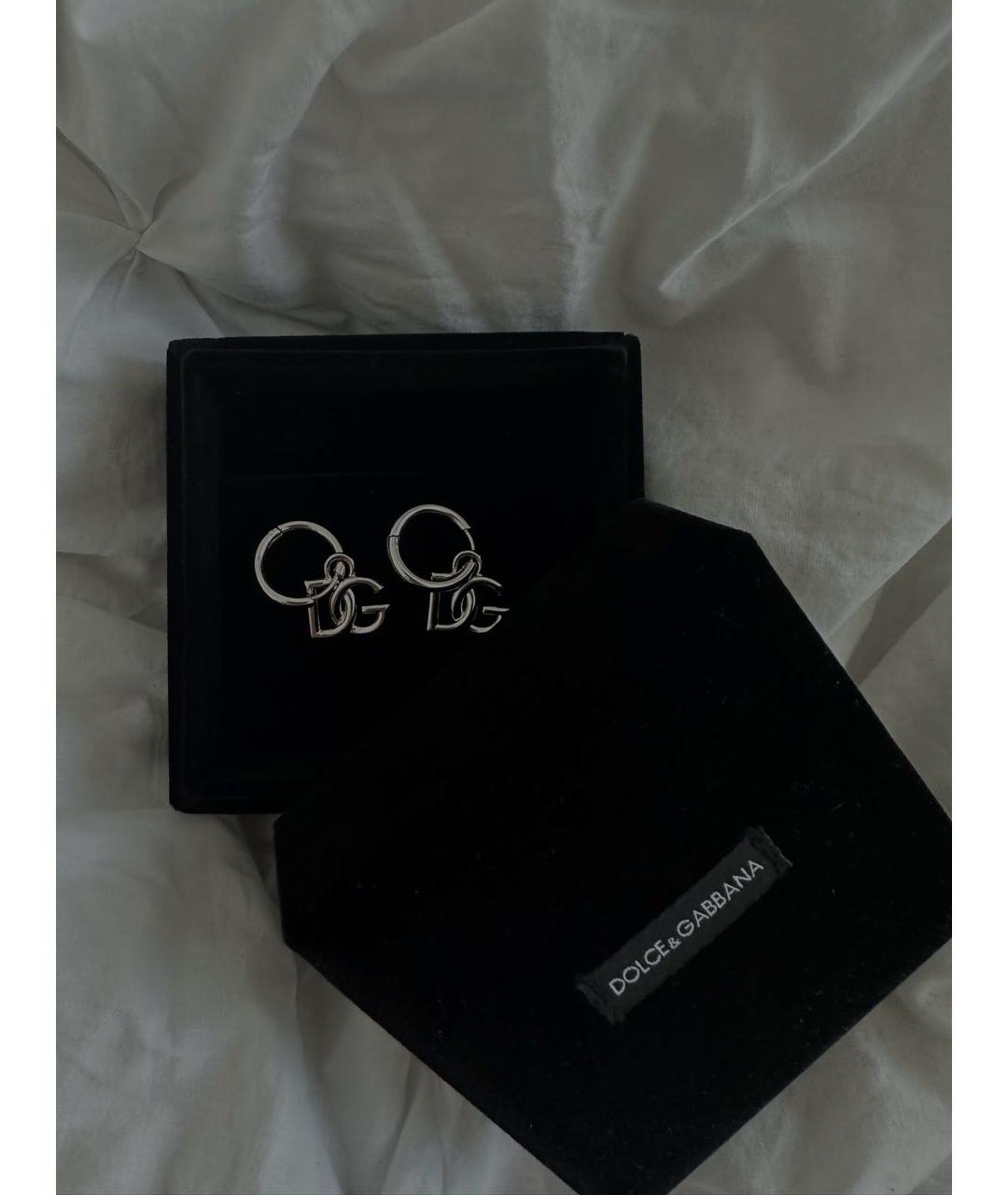 DOLCE&GABBANA Серебряные латунные серьги, фото 4