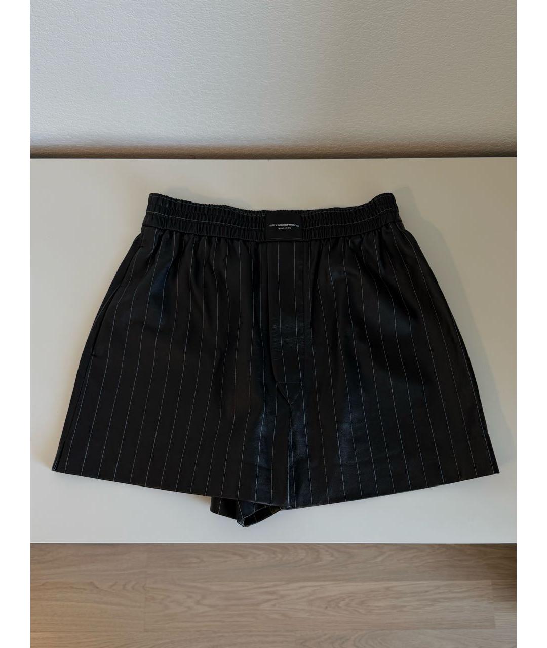 ALEXANDER WANG Черные кожаные шорты, фото 5