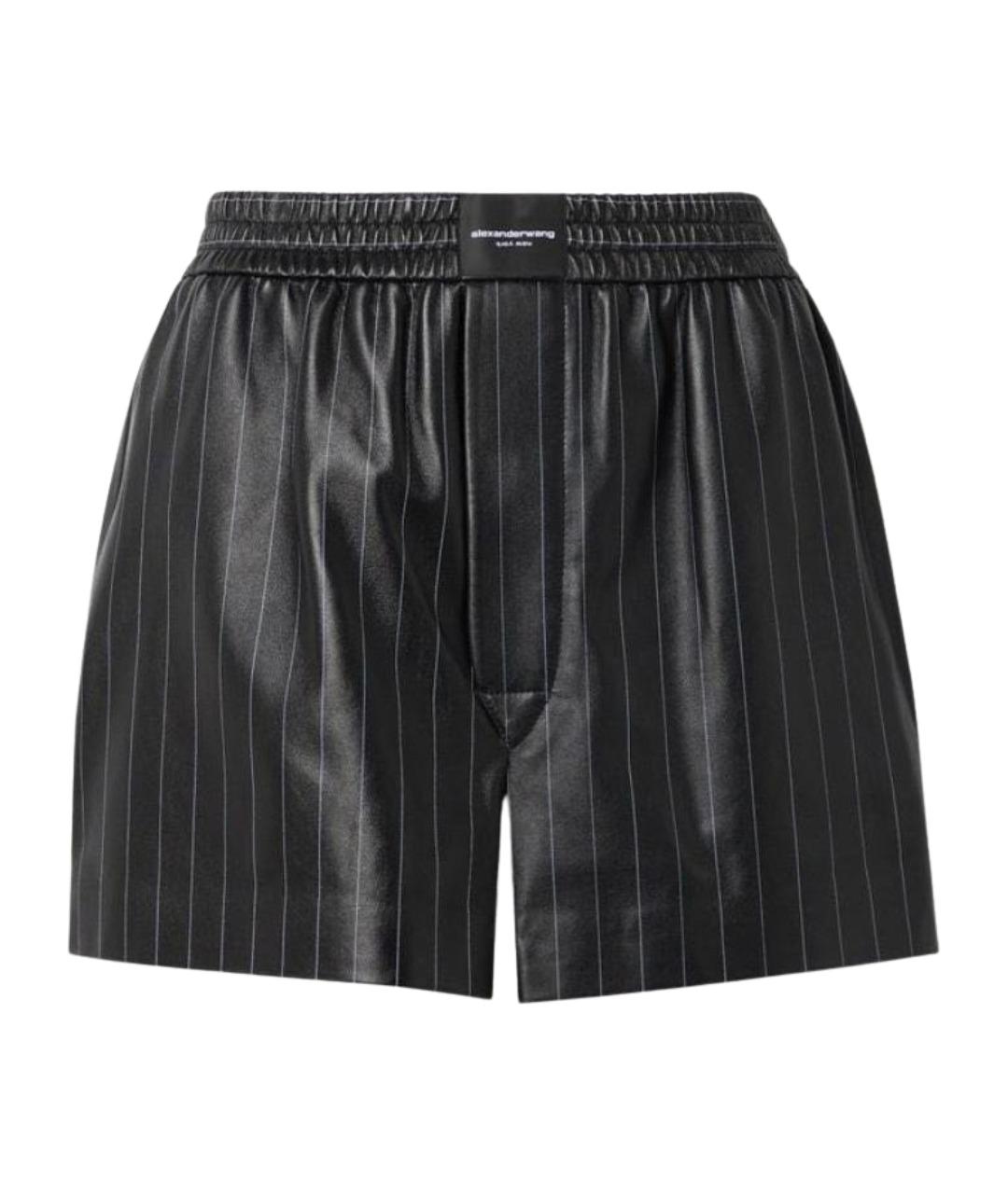 ALEXANDER WANG Черные кожаные шорты, фото 1