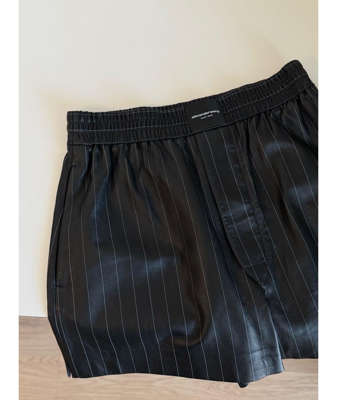 ALEXANDER WANG Черные кожаные шорты, фото 6
