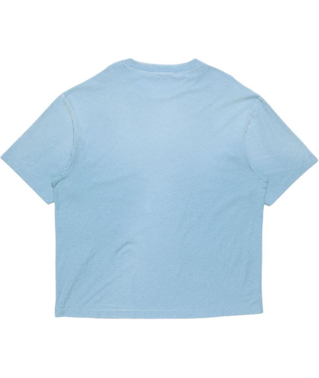 ACNE STUDIOS Голубая футболка, фото 2
