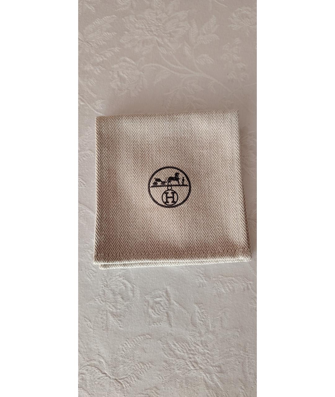 HERMES Черный кожаный браслет, фото 7