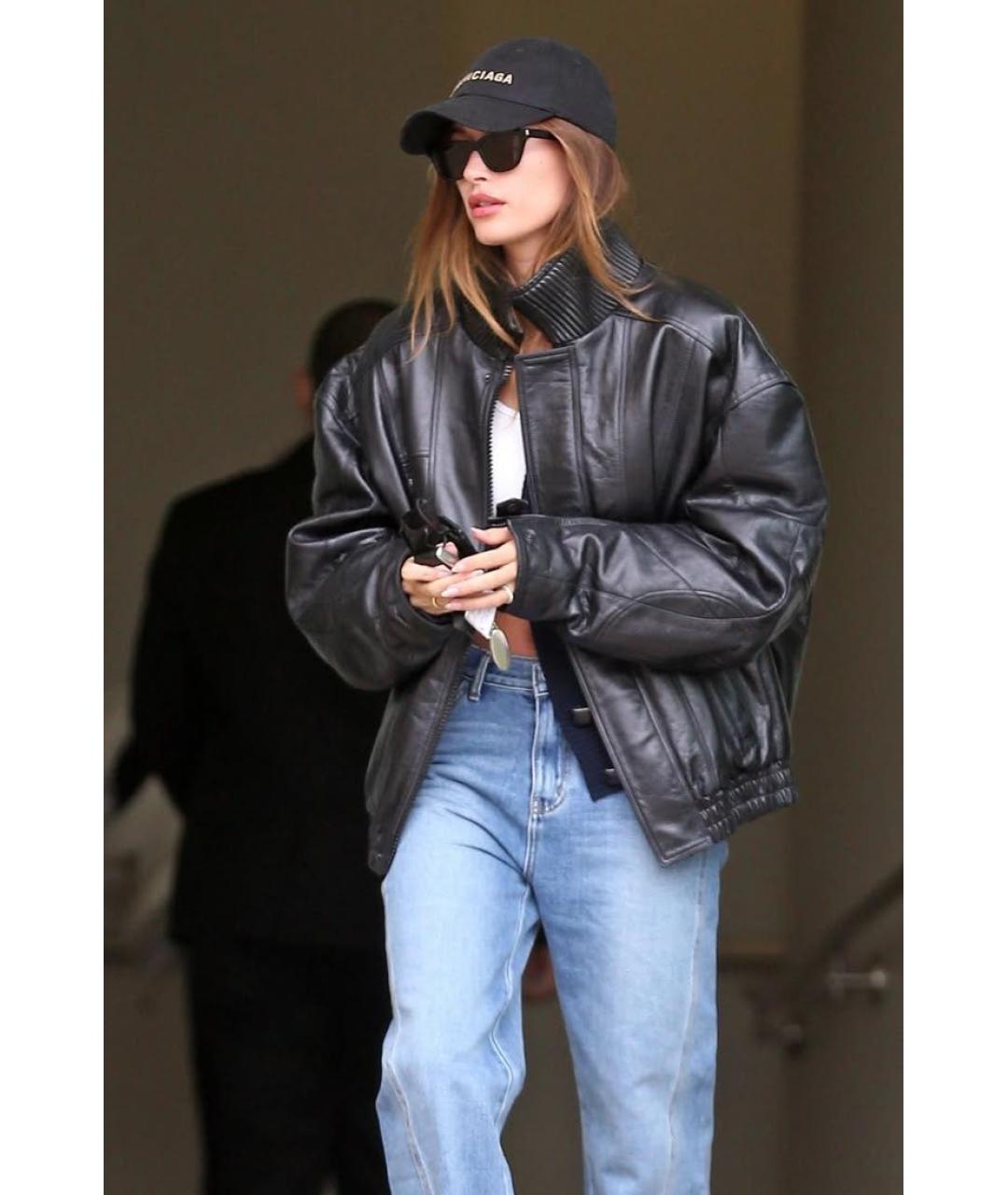 BALENCIAGA Черная хлопковая кепка, фото 5