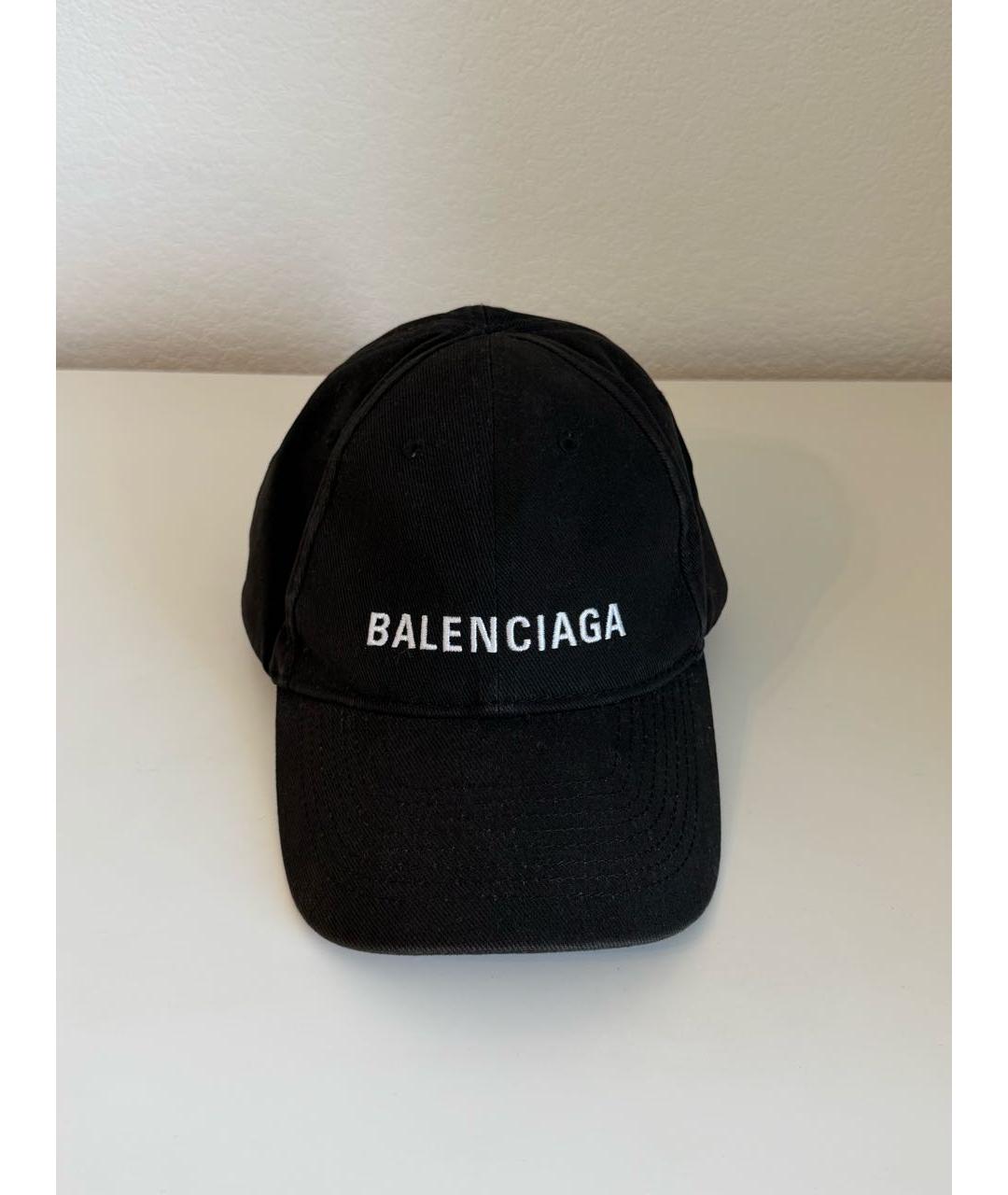 BALENCIAGA Черная хлопковая кепка, фото 9