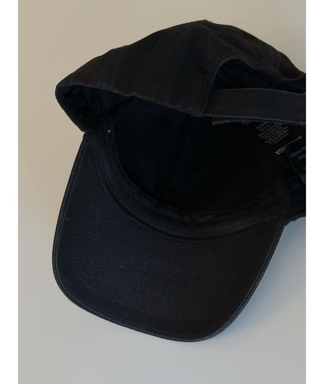 BALENCIAGA Черная хлопковая кепка, фото 7