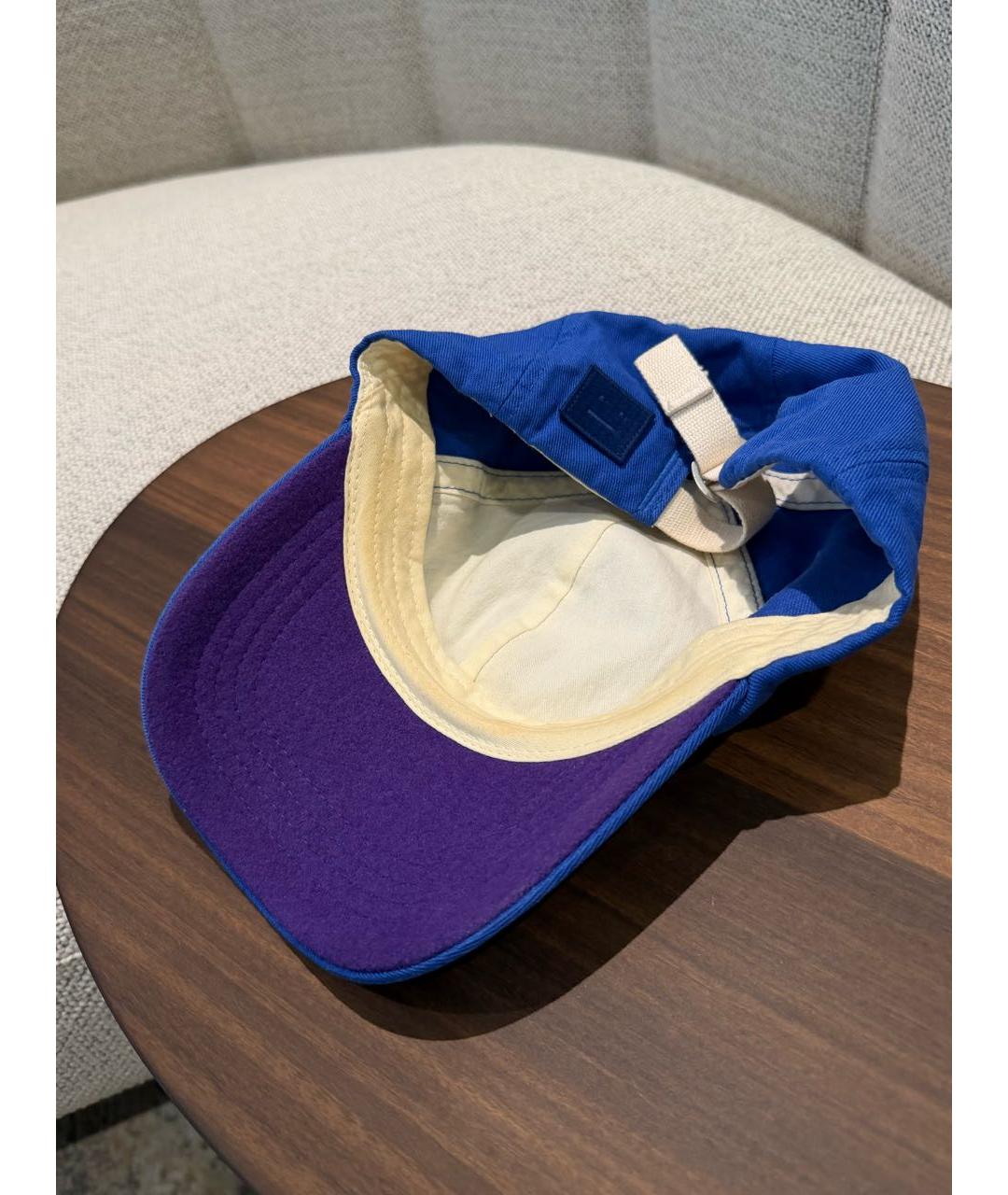 ACNE STUDIOS Синяя хлопковая кепка, фото 6