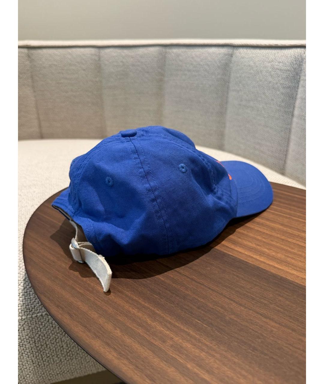 ACNE STUDIOS Синяя хлопковая кепка, фото 3