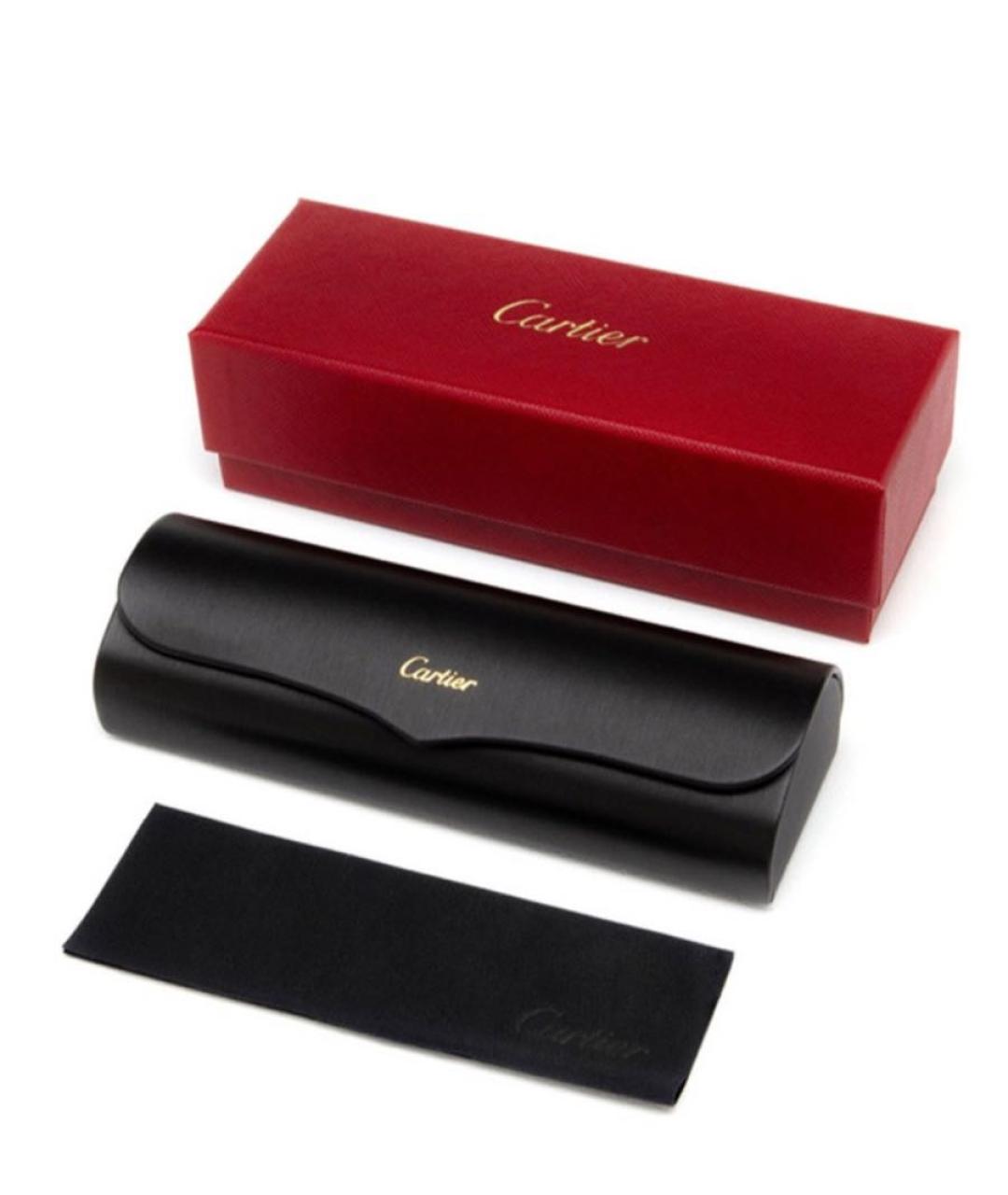 CARTIER Бордовые пластиковые солнцезащитные очки, фото 3