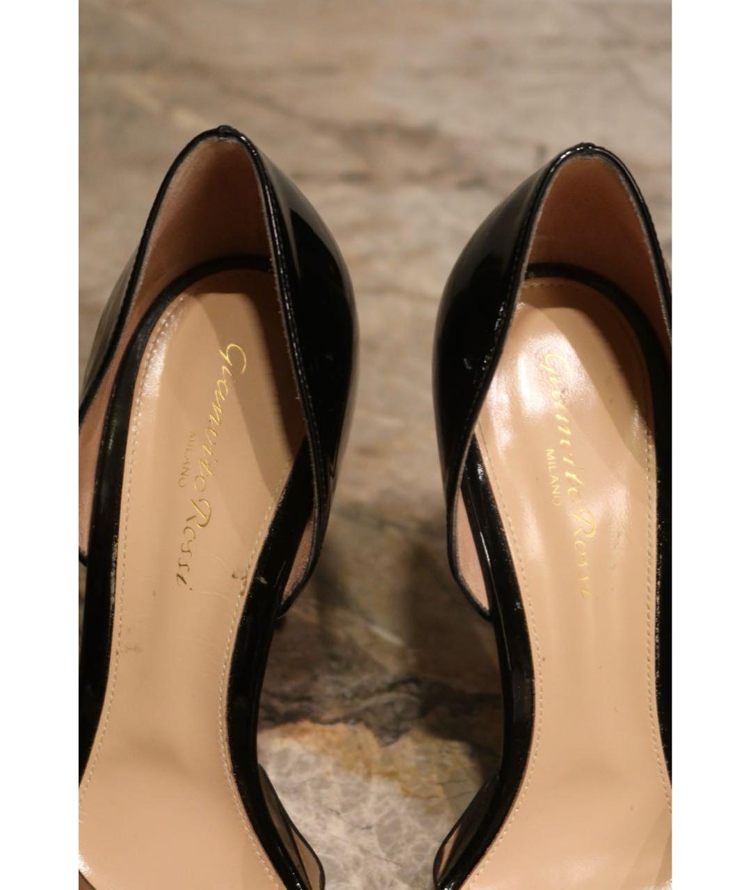 GIANVITO ROSSI Черные туфли из лакированной кожи, фото 7