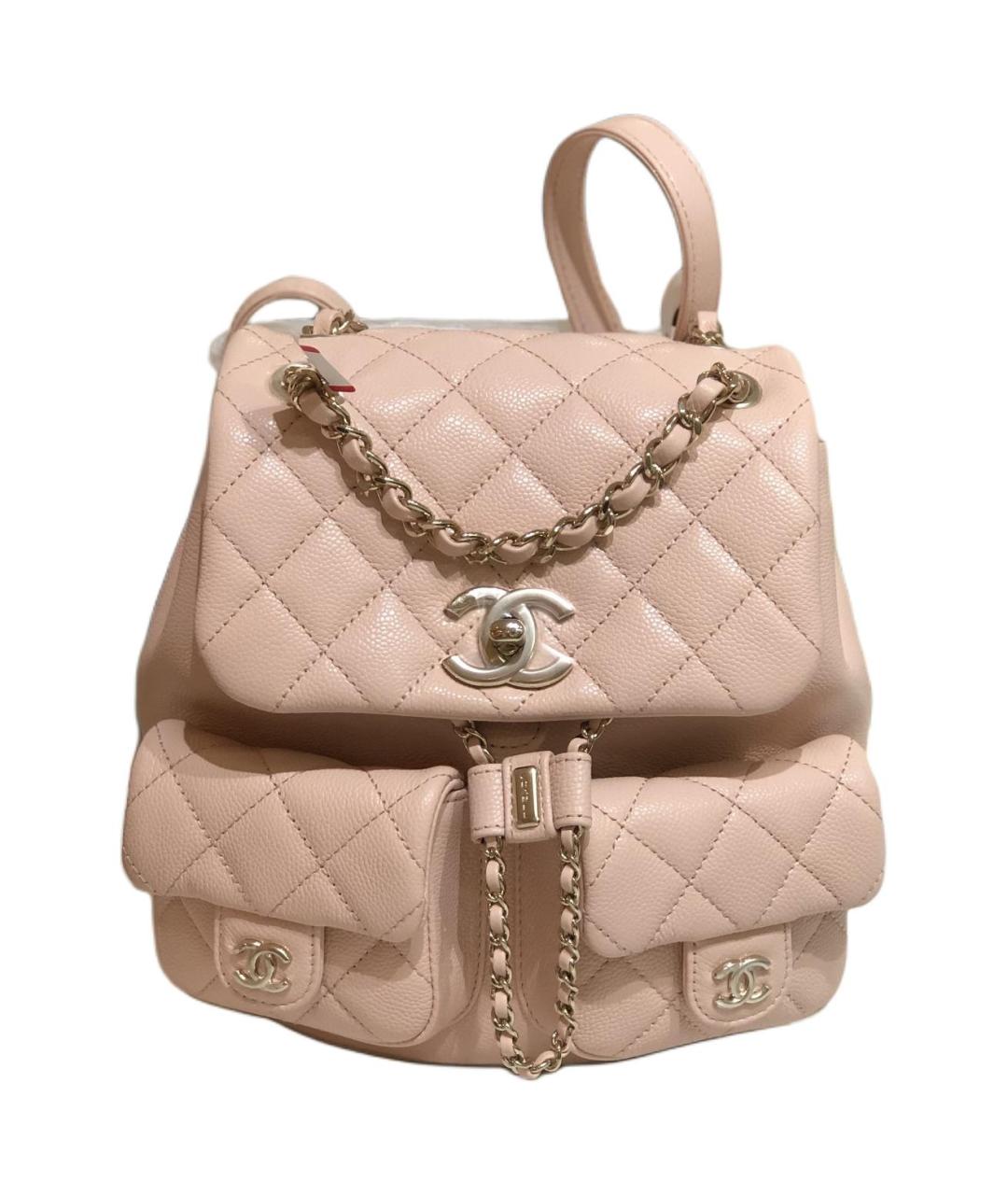 CHANEL Розовый кожаный рюкзак, фото 1
