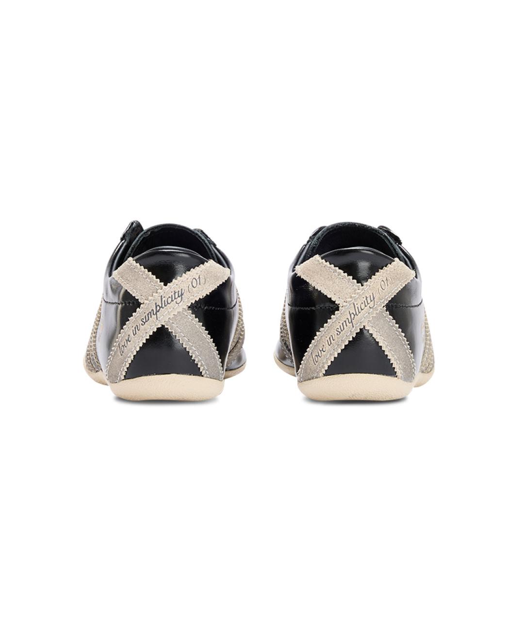 ADIDAS Черные кожаные кроссовки, фото 5