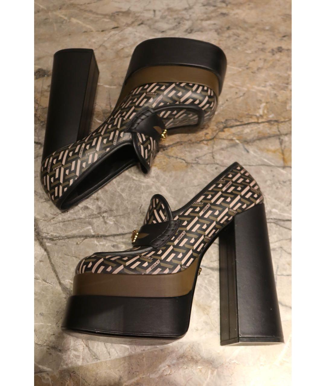 VERSACE Мульти кожаные лоферы, фото 3