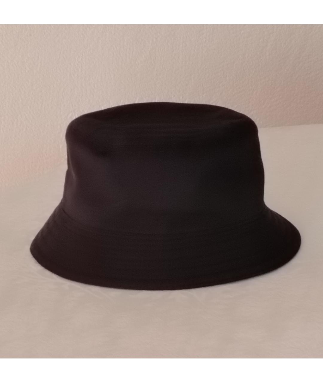 HERMES Черная хлопковая шляпа, фото 2