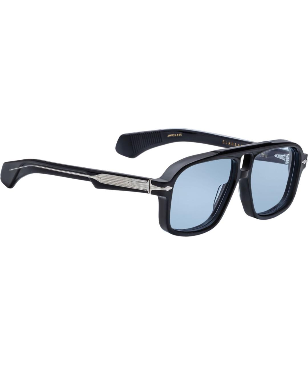 JACQUES MARIE MAGE Черные пластиковые солнцезащитные очки, фото 6