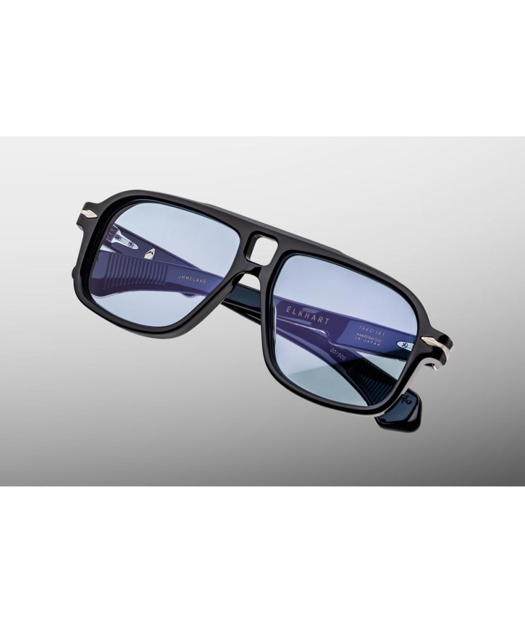 JACQUES MARIE MAGE Черные пластиковые солнцезащитные очки, фото 2