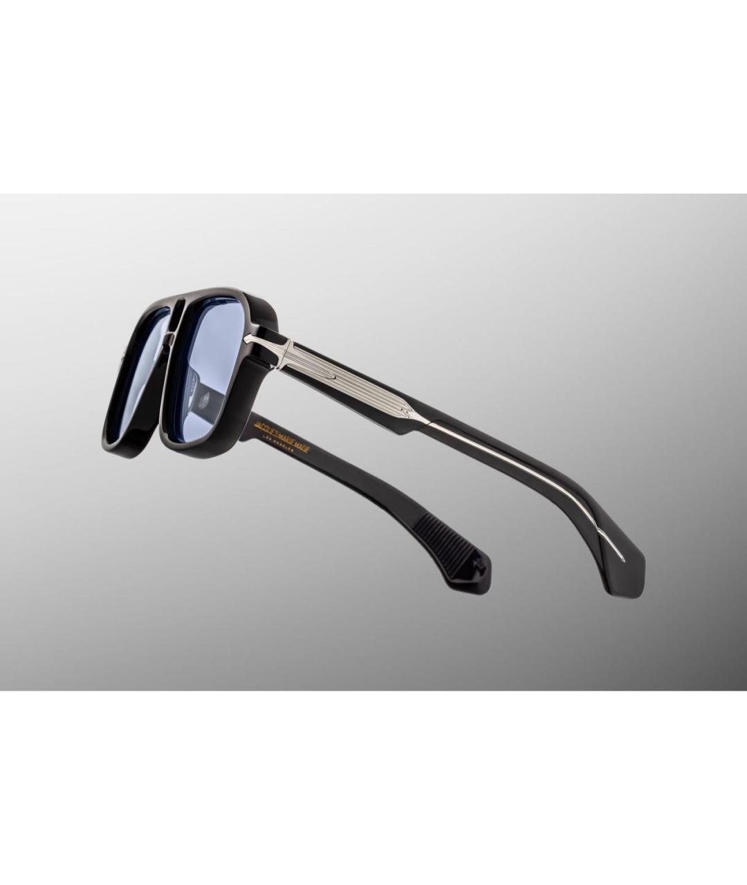 JACQUES MARIE MAGE Черные пластиковые солнцезащитные очки, фото 3