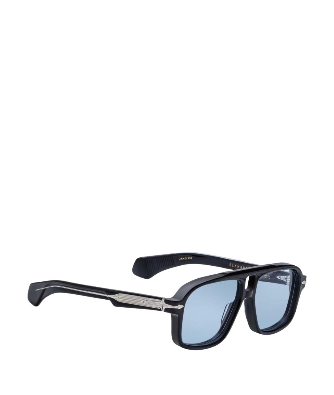 JACQUES MARIE MAGE Черные пластиковые солнцезащитные очки, фото 1