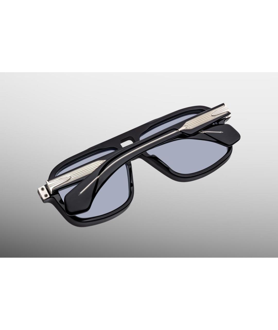 JACQUES MARIE MAGE Черные пластиковые солнцезащитные очки, фото 4