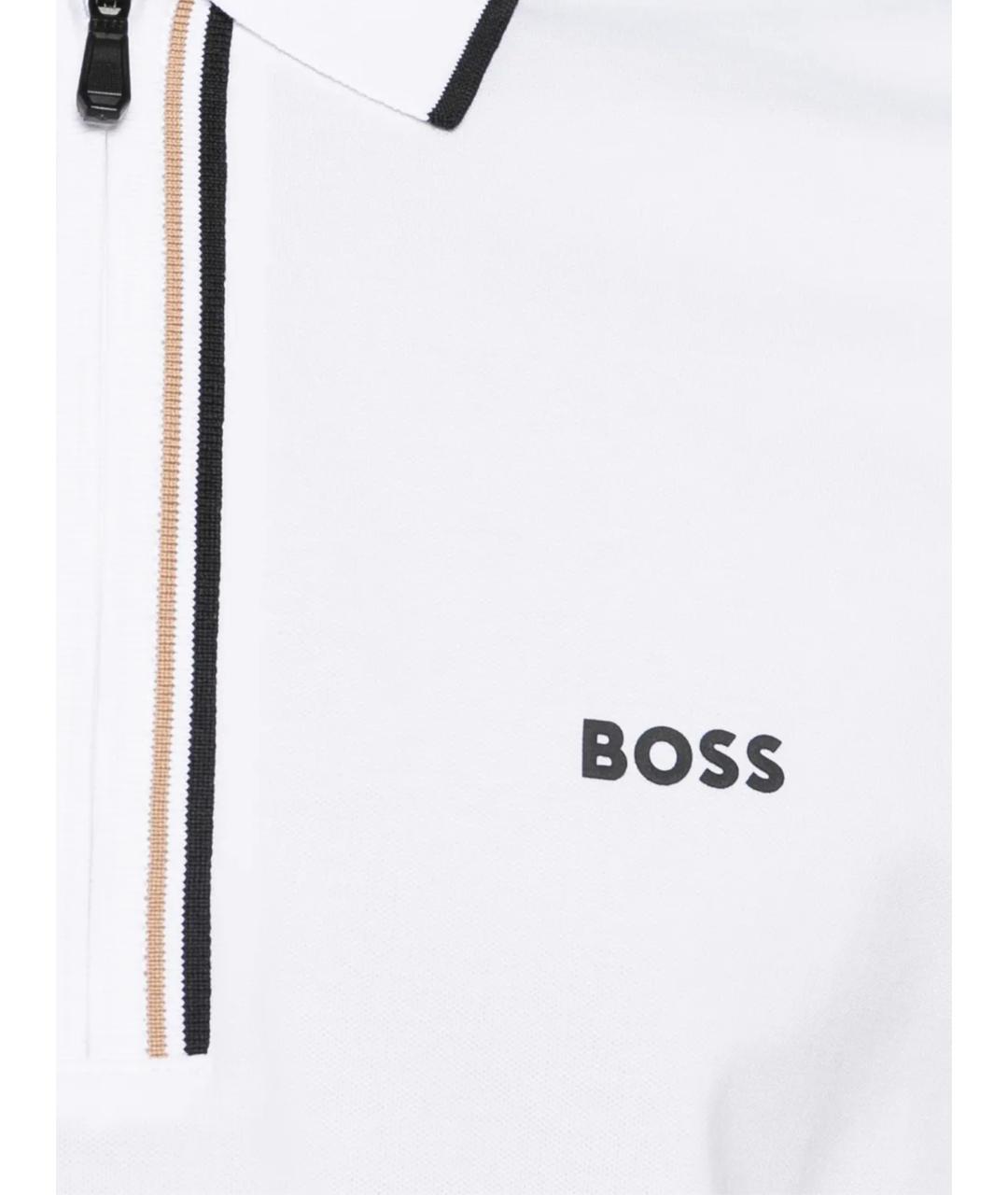 HUGO BOSS Белая хлопковая футболка, фото 2