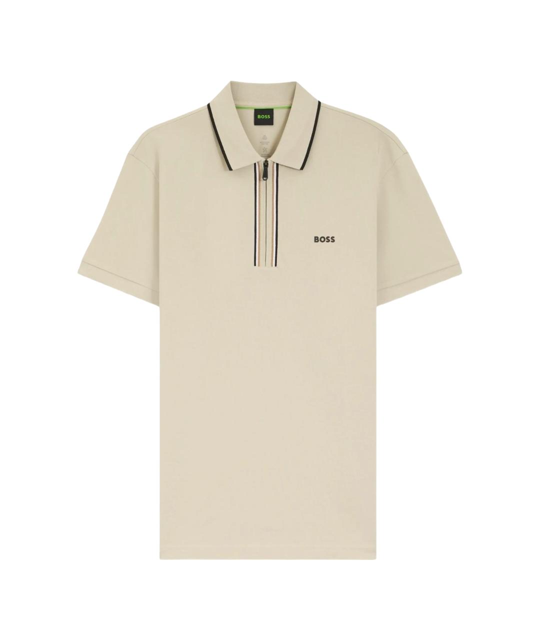 HUGO BOSS Бежевая хлопковая футболка, фото 1