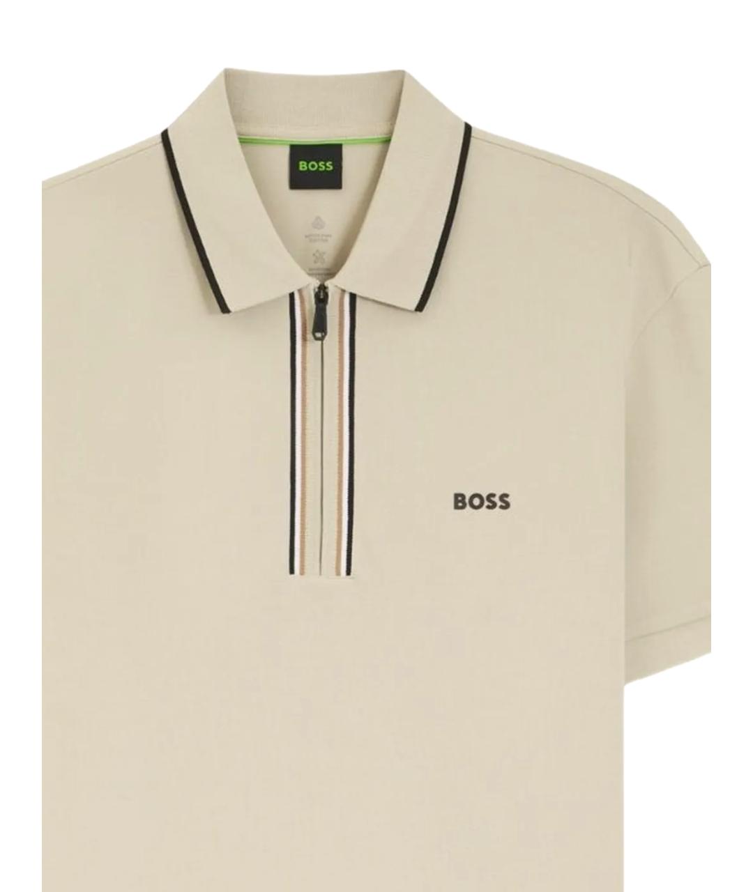 HUGO BOSS Бежевая хлопковая футболка, фото 2