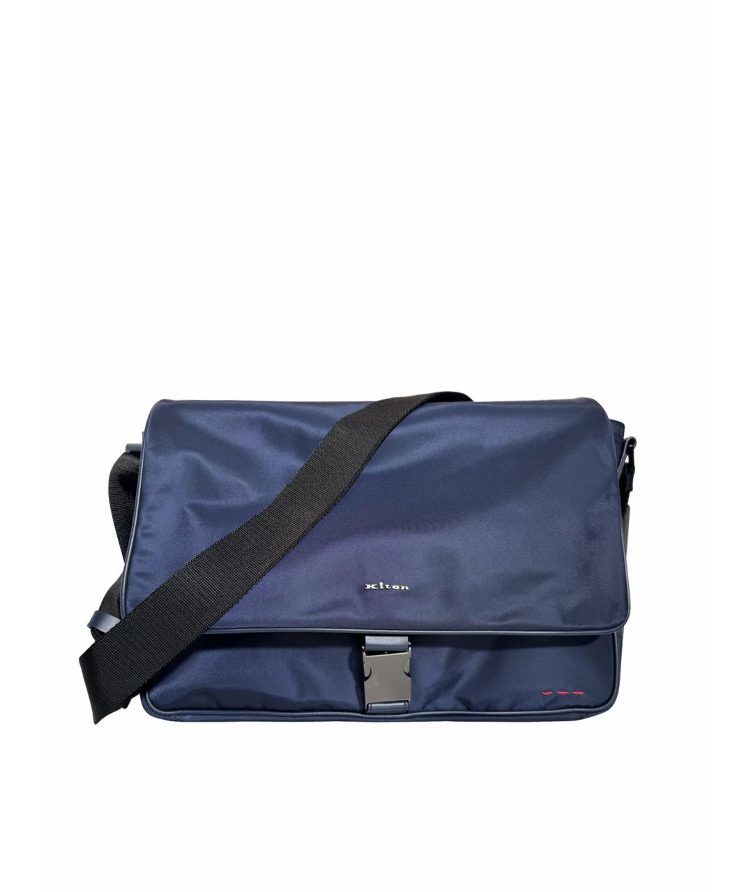 KITON Синяя сумка на плечо, фото 1