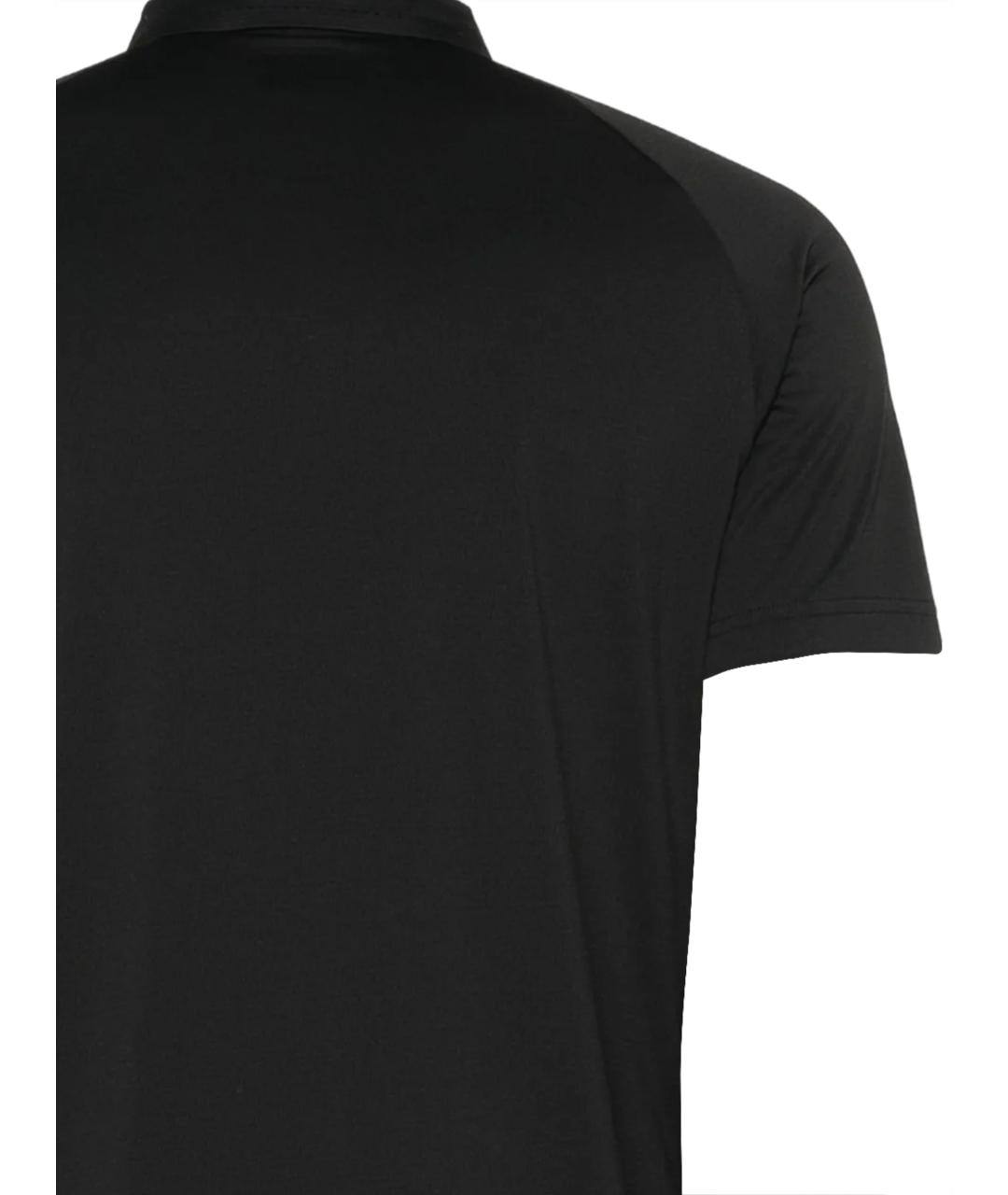 HUGO BOSS Черное поло с коротким рукавом, фото 3