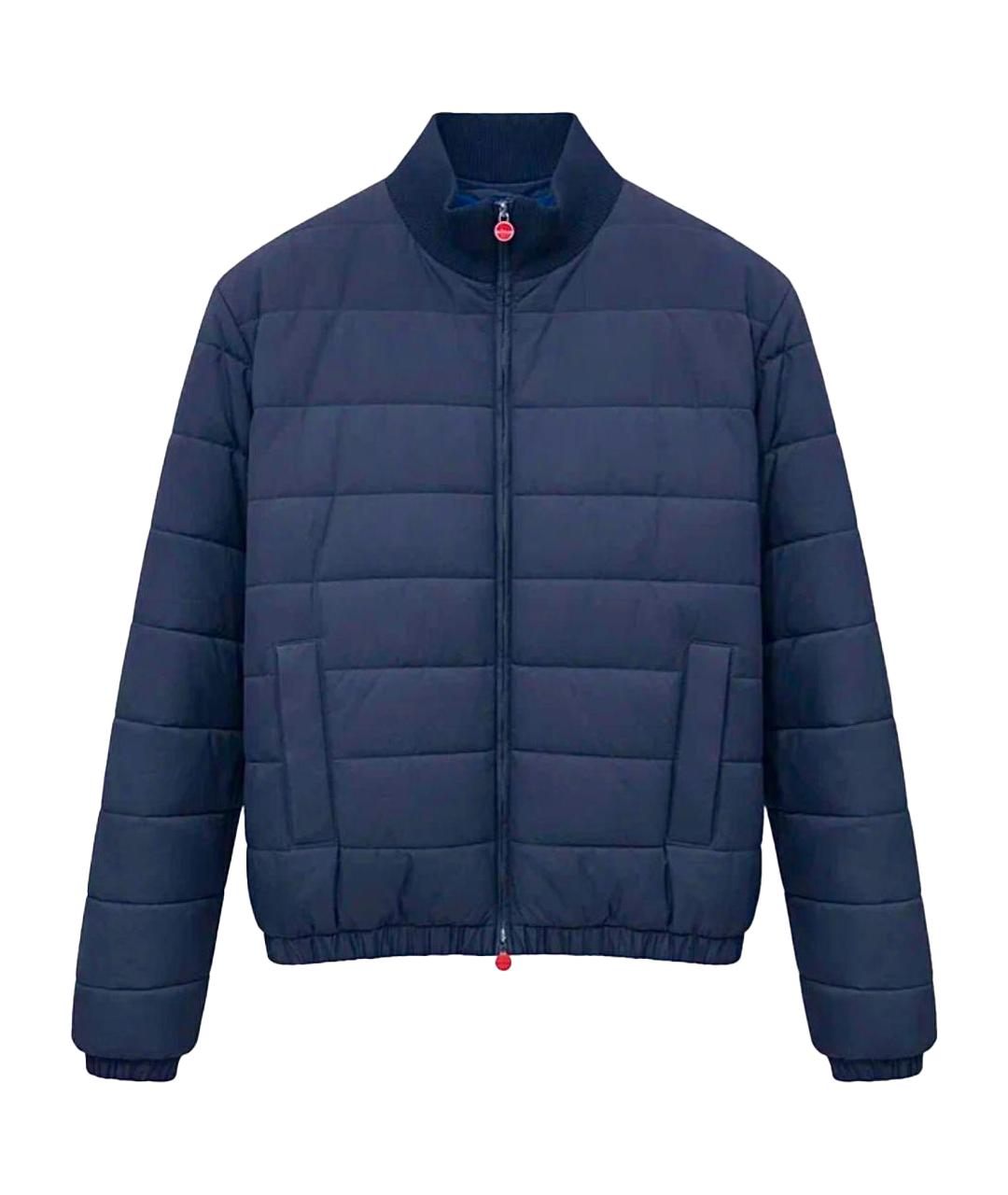 KITON Синий полиэстеровый пуховик, фото 1