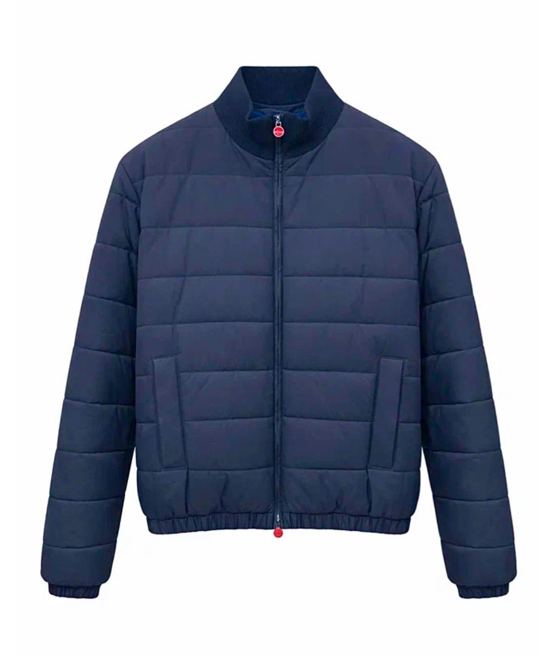 KITON Синий полиэстеровый пуховик, фото 5